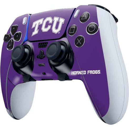 Texas Christian University TCU Horned Frogs PS5 DualSense Edge Pro Controller Skin