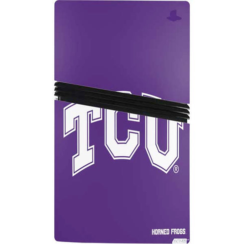 Texas Christian University TCU Horned Frogs PS5 Pro Console Skin