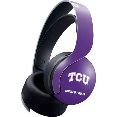 Texas Christian University TCU Horned Frogs PULSE 3D Wireless Headset for PS5 Skin