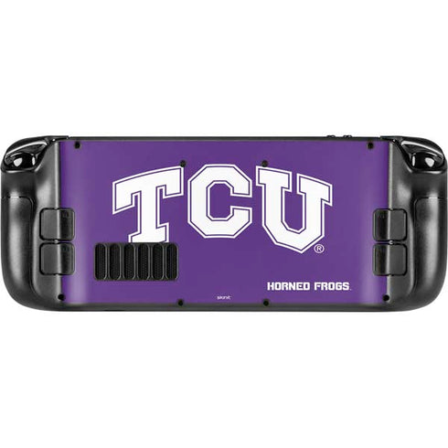 Texas Christian University TCU Horned Frogs Steam Deck Handheld Gaming Computer Skin
