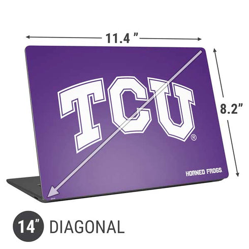 Texas Christian University TCU Horned Frogs Universal Laptop 14in (11.4 x 8.2in) Skin