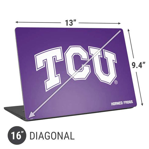 Texas Christian University TCU Horned Frogs Universal Laptop 16in (13 x 9.4in) Skin