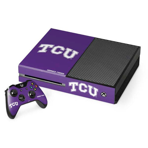Texas Christian University TCU Horned Frogs Xbox One Console and Controller Bundle Skin