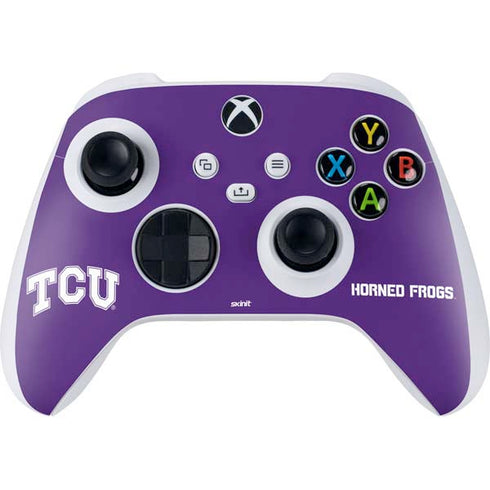 Texas Christian University TCU Horned Frogs Xbox Series S Controller Skin