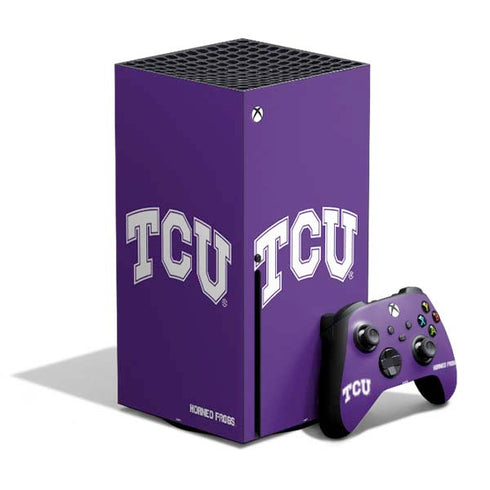 Texas Christian University TCU Horned Frogs Xbox Series X Bundle Skin