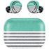 Teal and Grey Stripes Amazon Echo Buds Skin