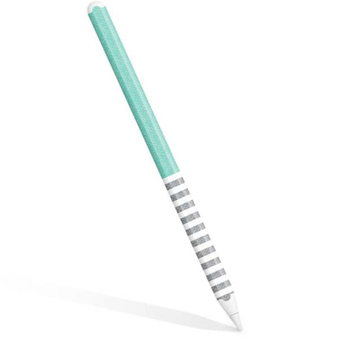 Teal and Grey Stripes Apple Pencil (2nd Gen 2019) Skin