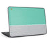 Teal and Grey Stripes HP Chromebook Skin