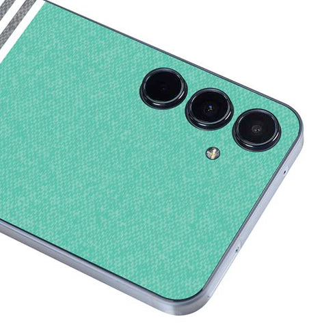 Teal and Grey Stripes Galaxy A55 5G Skin