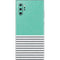 Teal and Grey Stripes Galaxy Note 10 Plus Skin
