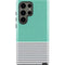 Teal and Grey Stripes Galaxy S23 Ultra Pro Case