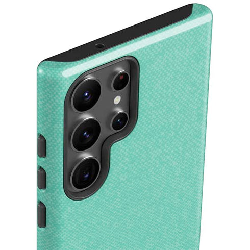 Teal and Grey Stripes Galaxy S23 Ultra Pro Case