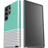 Teal and Grey Stripes Galaxy S23 Ultra Pro Case