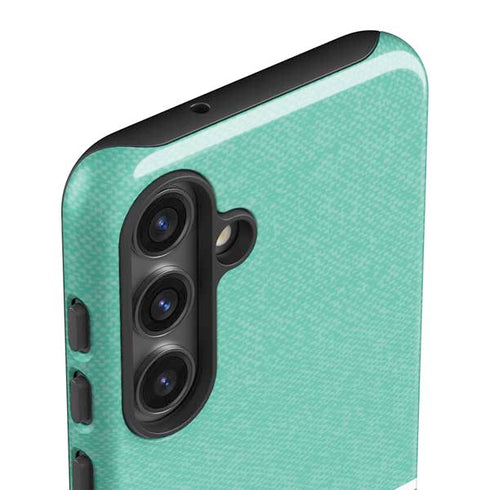 Teal and Grey Stripes Galaxy S25 Impact Case