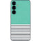 Teal and Grey Stripes Galaxy S24 Plus Skin