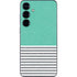 Teal and Grey Stripes Galaxy S25 Plus Skin