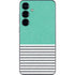 Teal and Grey Stripes Galaxy S25 Skin