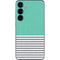 Teal and Grey Stripes Galaxy S24 Skin