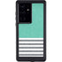Teal and Grey Stripes Galaxy S24 Ultra Waterproof Case