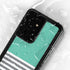 Teal and Grey Stripes Galaxy S24 Ultra Waterproof Case