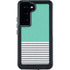 Teal and Grey Stripes Galaxy S24 Waterproof Case