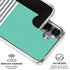Teal and Grey Stripes Galaxy S26 Clear Case