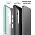 Teal and Grey Stripes Galaxy S26 Impact Case