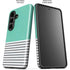 Teal and Grey Stripes Galaxy S26 Impact Case