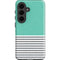 Teal and Grey Stripes Galaxy S26 Plus Impact Case