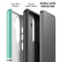 Teal and Grey Stripes Galaxy S26 Plus Impact Case