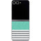 Teal and Grey Stripes Galaxy Z Flip6 Skin