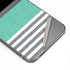 Teal and Grey Stripes Galaxy Z Flip6 Skin
