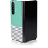 Teal and Grey Stripes Galaxy Z Fold5 5G Skin