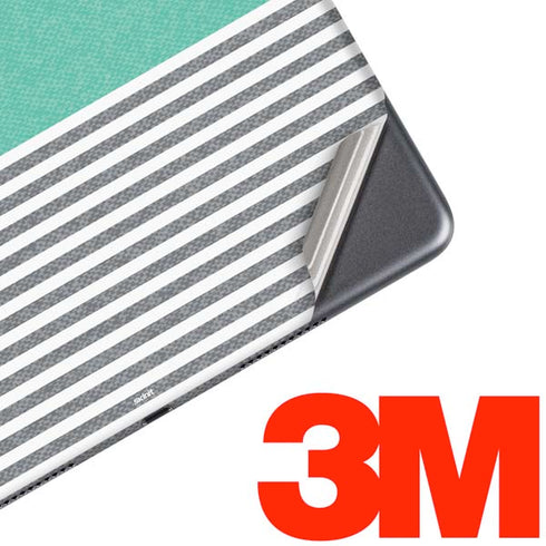 Teal and Grey Stripes iPad Skins