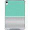 Teal and Grey Stripes iPad 11th Gen (2025) Clear Case