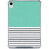 Teal and Grey Stripes iPad 11th Gen (2025) Clear Case