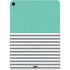 Teal and Grey Stripes Apple iPad Air Skin