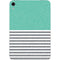 Teal and Grey Stripes Apple iPad Mini Skin