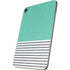 Teal and Grey Stripes Apple iPad Mini Skin