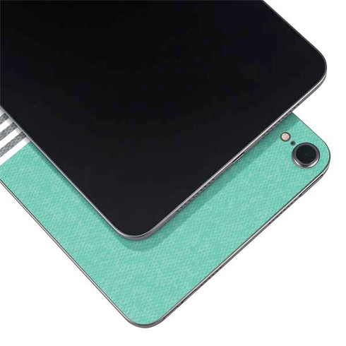 Teal and Grey Stripes Apple iPad Mini Skin