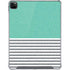 Teal and Grey Stripes iPad Cases