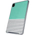 Teal and Grey Stripes iPad Cases