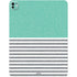 Teal and Grey Stripes iPad Pro 13in M4 (2024) Skin