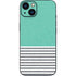 Teal and Grey Stripes iPhone Skins