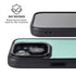 Teal and Grey Stripes iPhone 15 Kickstand Case