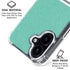 Teal and Grey Stripes iPhone 16 Plus Clear Case