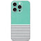 Teal and Grey Stripes iPhone 16 Pro Skin
