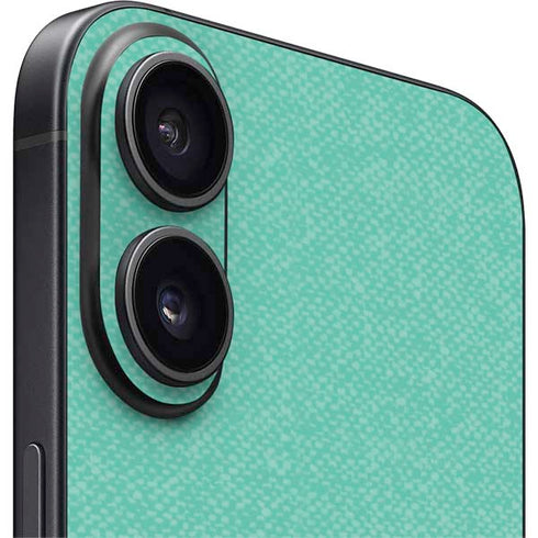 Teal and Grey Stripes iPhone 16 Skin
