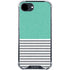 Teal and Grey Stripes iPhone 16e Clear Case