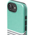 Teal and Grey Stripes iPhone 16e Impact Case
